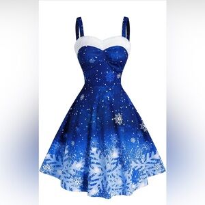 Christmas Dress - Blue